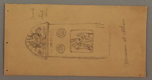 Dibujo, Estudios de objetos del Museo de Atenas, posiblemente 1869 de Frederic Edwin Church