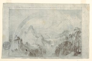 Dibujo, Estudio para "Estación lluviosa en los trópicos", 1865-66