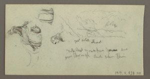 Dibujo, Estudio de patas de camello, posiblemente 1868 de Frederic Edwin Church