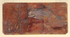 Dibujo, Estudio de rocas, Petra, febrero de 1868 de Frederic Edwin Church