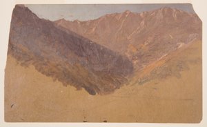 Dibujo, Estudio de la Gran Cuenca, Monte Katahdin, 1860-70