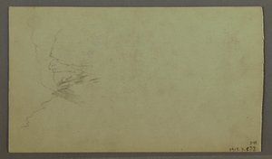 Dibujo, Cumbre elevándose sobre las nubes, valle estrecho, posiblemente 1868 de Frederic Edwin Church