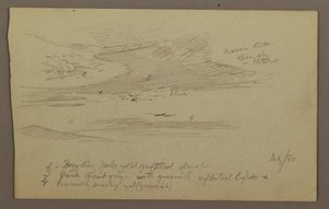 Dibujo, Cumbre y cielo, julio de 1881