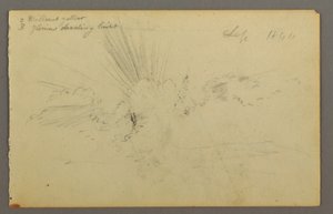 Dibujo, Sol tras las nubes, 1844 de Frederic Edwin Church