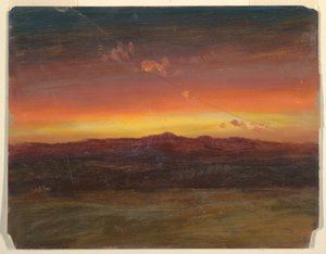 Dibujo, Puesta de sol, 1860-70 de Frederic Edwin Church