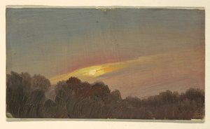 Dibujo, Puesta de sol, 1865-66 de Frederic Edwin Church