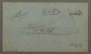 Dibujo, Picos de Tauern, El K nigss, julio de 1868 de Frederic Edwin Church