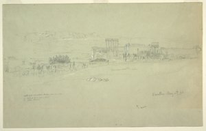 Dibujo, Templos, Baalbek, 6 de mayo de 1868