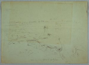 Dibujo, Terrapin Point, 20 de marzo de 1856 de Frederic Edwin Church