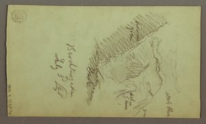 Dibujo, Torres, Tejados, Spicket, Tejado, Julio 1868 de Frederic Edwin Church