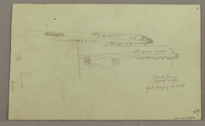 Dibujo, Dos cabezas, Ruinas, posiblemente 1868 de Frederic Edwin Church