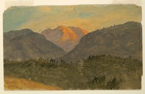 Dibujo, Untesberg, cerca de Berchtesgaden, Baviera, 1868