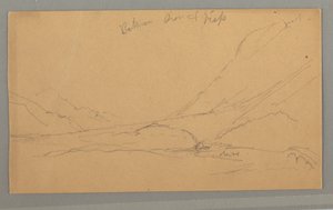 Dibujo, Valle de Vallais, posiblemente 1868