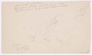 Dibujo, Valle de El Yemen, 20 de febrero de 1868 de Frederic Edwin Church