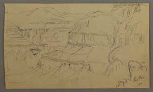 Dibujo, Valle de El Yemen, 20 de febrero de 1868