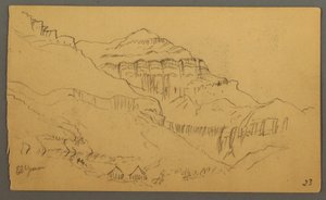 Dibujo, Valleyside, febrero de 1869  de Frederic Edwin Church