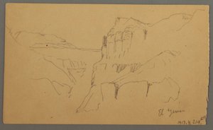 Dibujo, Valleyside, febrero de 1869  de Frederic Edwin Church