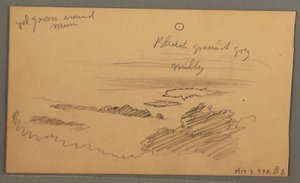 Dibujo, Valle arbolado, octubre de 1873 de Frederic Edwin Church