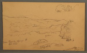 Dibujo, Valle arbolado, octubre de 1873