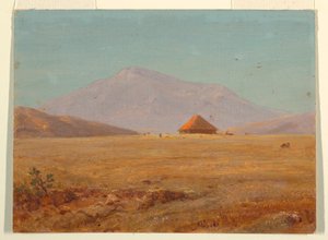 ¿Ecuador?, meseta montañosa con cabaña de Frederic Edwin Church