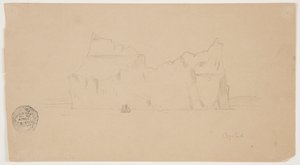 Iceberg Flotante con Velero de Frederic Edwin Church