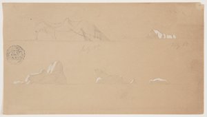 Icebergs flotantes de Frederic Edwin Church