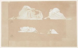 Icebergs flotantes de Frederic Edwin Church