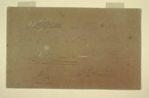 Icebergs flotantes, 13 y 14 de julio de Frederic Edwin Church