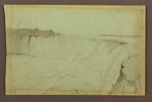Cataratas Horseshoe con un Doble Arcoíris, Río Niágara, Canadá de Frederic Edwin Church