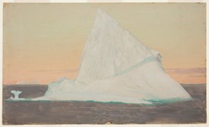 Iceberg y flor de hielo de Frederic Edwin Church