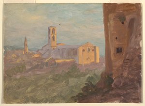 Ciudad italiana o suiza de Frederic Edwin Church