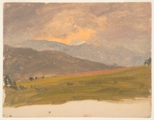 Paisaje, Valle del Hudson de Frederic Edwin Church