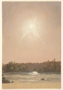 Sol de tarde sobre un arroyo de Frederic Edwin Church