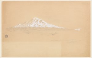 Monte Chimborazo desde la Casa de Don Pablo Bustamante, Riobamba, Ecuador