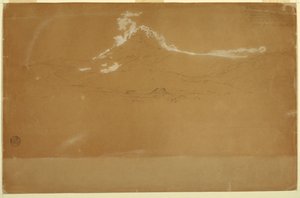 Monte Chimborazo, cerca de Guanojo y Guaranda, Ecuador de Frederic Edwin Church