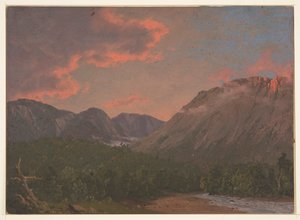 Paisaje montañoso al atardecer de Frederic Edwin Church