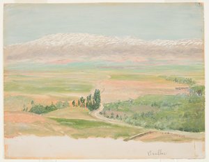 Montañas cerca de Baalbec de Frederic Edwin Church