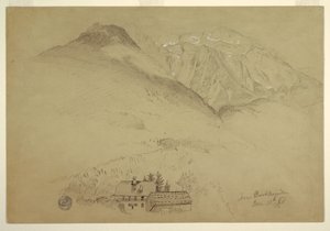 Montes Goell y Brett cerca de Berchtesgaden, Baviera de Frederic Edwin Church