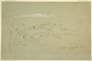 Monte Líbano entre Yafoof y Baalbek de Frederic Edwin Church