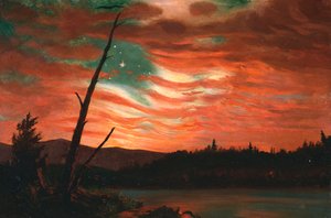 Nuestro estandarte en el cielo de Frederic Edwin Church