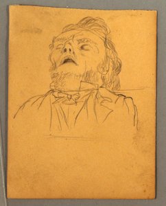 Retrato de hombre durmiendo de Frederic Edwin Church