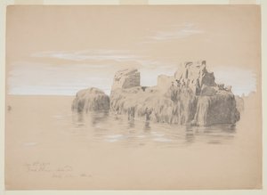 Rocas en la costa, Isla Grand Manan, Canadá de Frederic Edwin Church