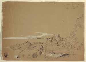 Costa rocosa, Grand Manan, Canadá de Frederic Edwin Church