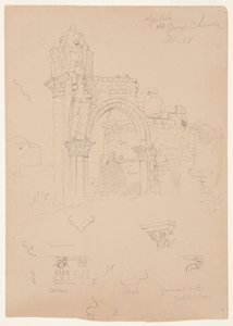 Ruinas de la Iglesia de San Jorge, Lydda [actualmente Lod] de Frederic Edwin Church