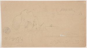 Bocetos de icebergs, frente a Greenspond, Terranova de Frederic Edwin Church