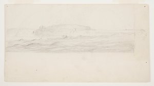Estudio para una pintura de las Cataratas del Niágara de Frederic Edwin Church