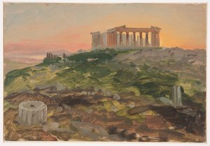 El Partenón desde el sureste de Frederic Edwin Church