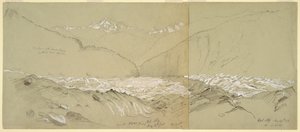 Glaciar Aletsch superior con el Gran Fusshorn de Frederic Edwin Church