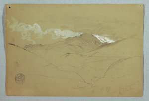 Vista desde el este del Monte Chimborazo, Ecuador de Frederic Edwin Church