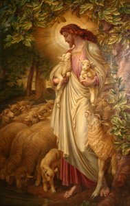 El Buen Pastor (óleo sobre lienzo)